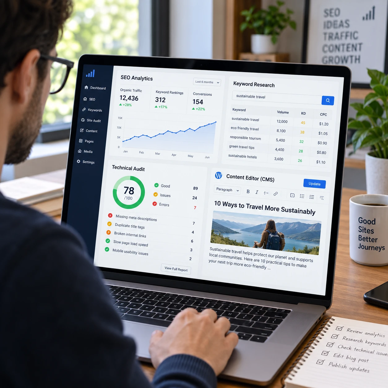 Jak zlepšit SEO pomocí nástrojů: praktický postup pro web